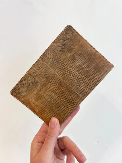 Portefeuille en cuir de serpent