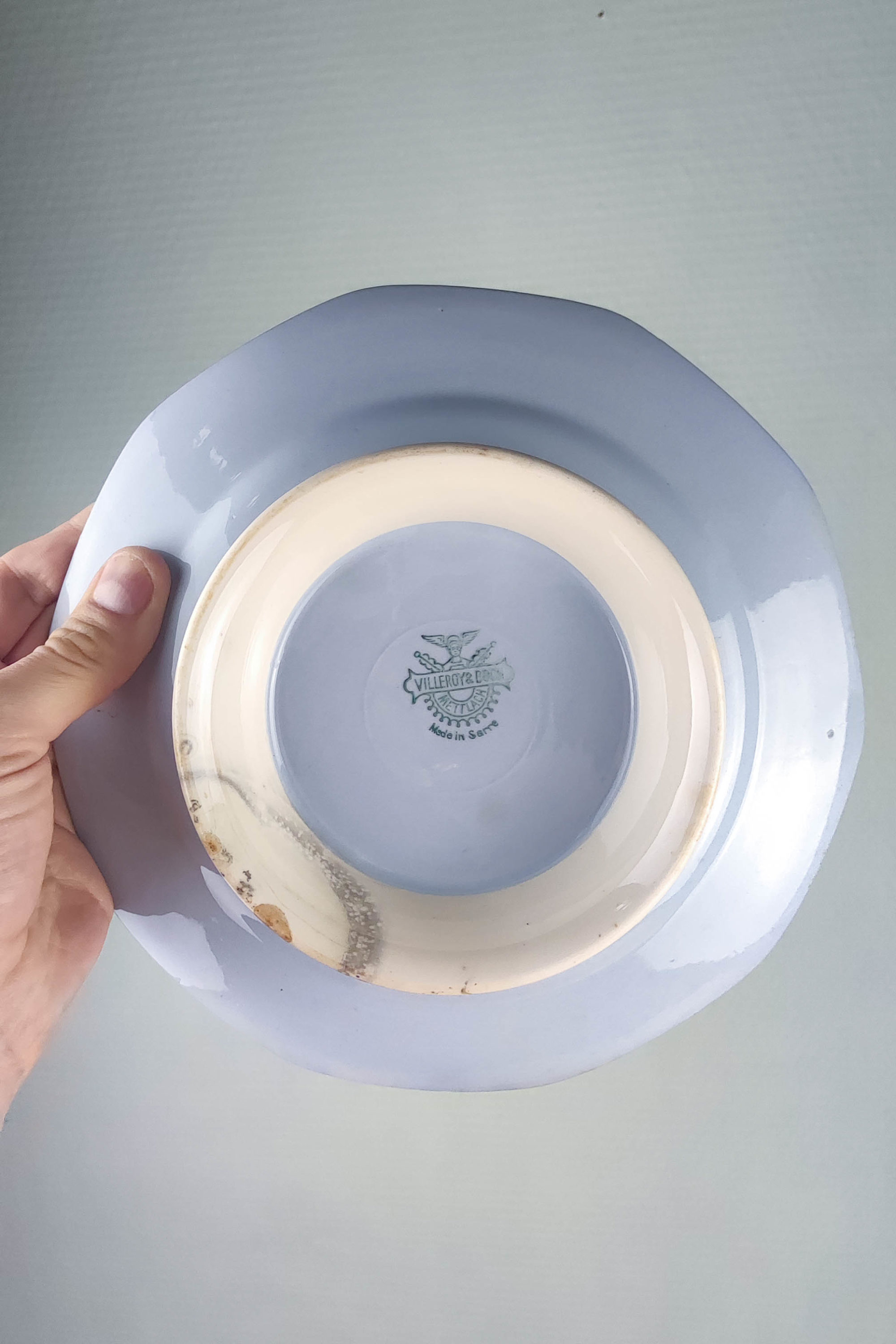 Assiette piédouche Villeroy & Boch bleu pastel – Image 4