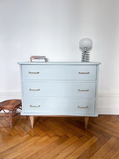 commode scandinave vintage pieds compas