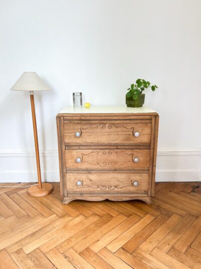 commode art déco en chêne massif