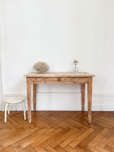 table console en chêne patinée