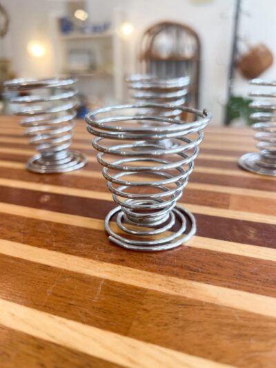 4 coquetiers spirale vintage
