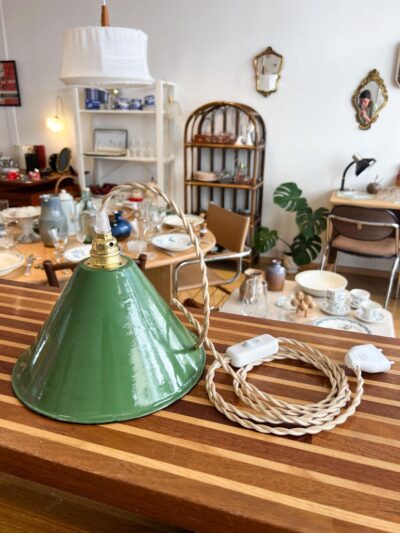 Lampe baladeuse - tulipe tôle émaillée