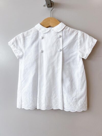 Chemisier blanc vintage bébé