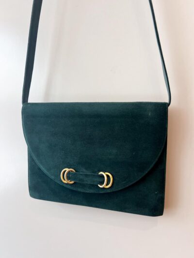 Sac à main vintage Bally daim et cuir