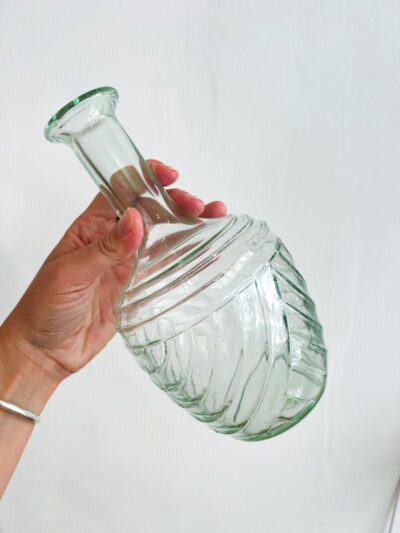 Carafe Art déco verre vert