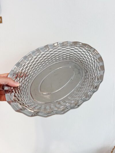 Panière à pain vintage en inox