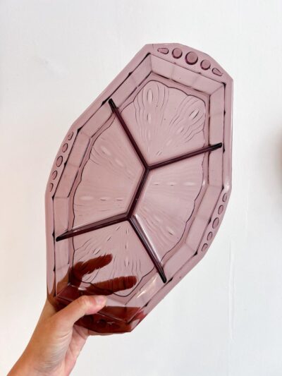 Plat compartimenté vintage Art Déco