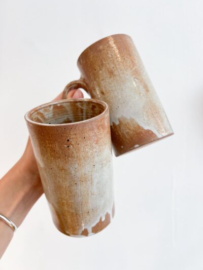 2 mugs en grès
