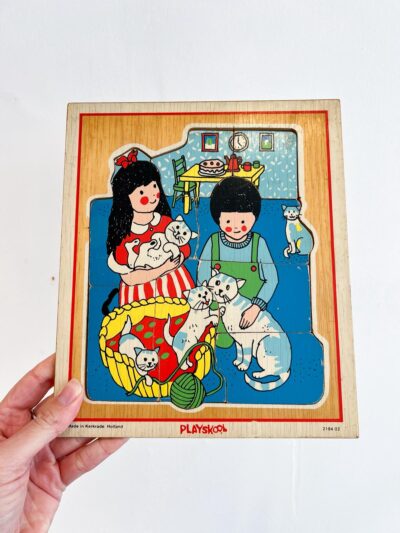 Puzzle en bois vintage Playskool
