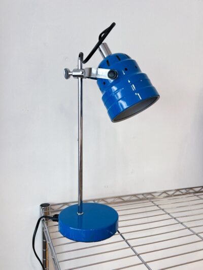 Lampe de bureau vintage bleue