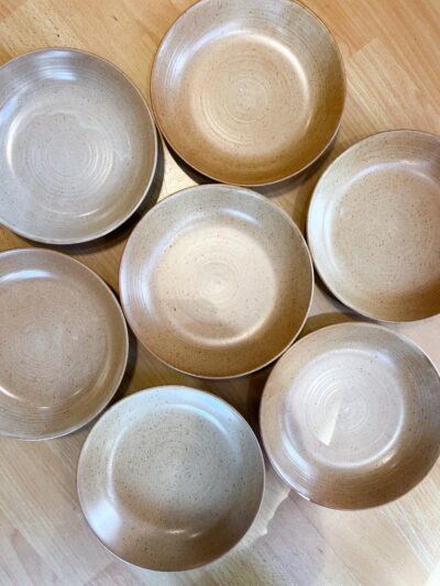 7 assiettes creuses Grès Village