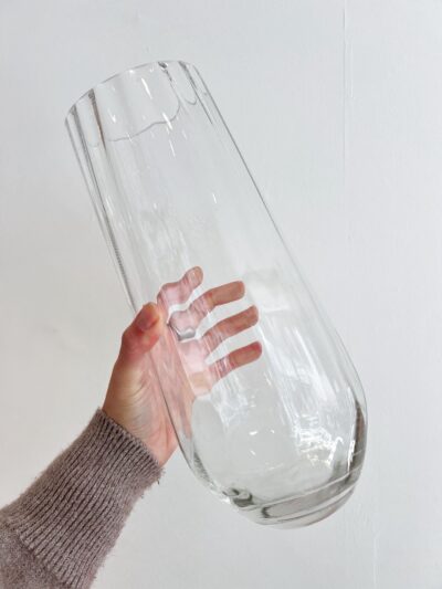 Grand vase transparent