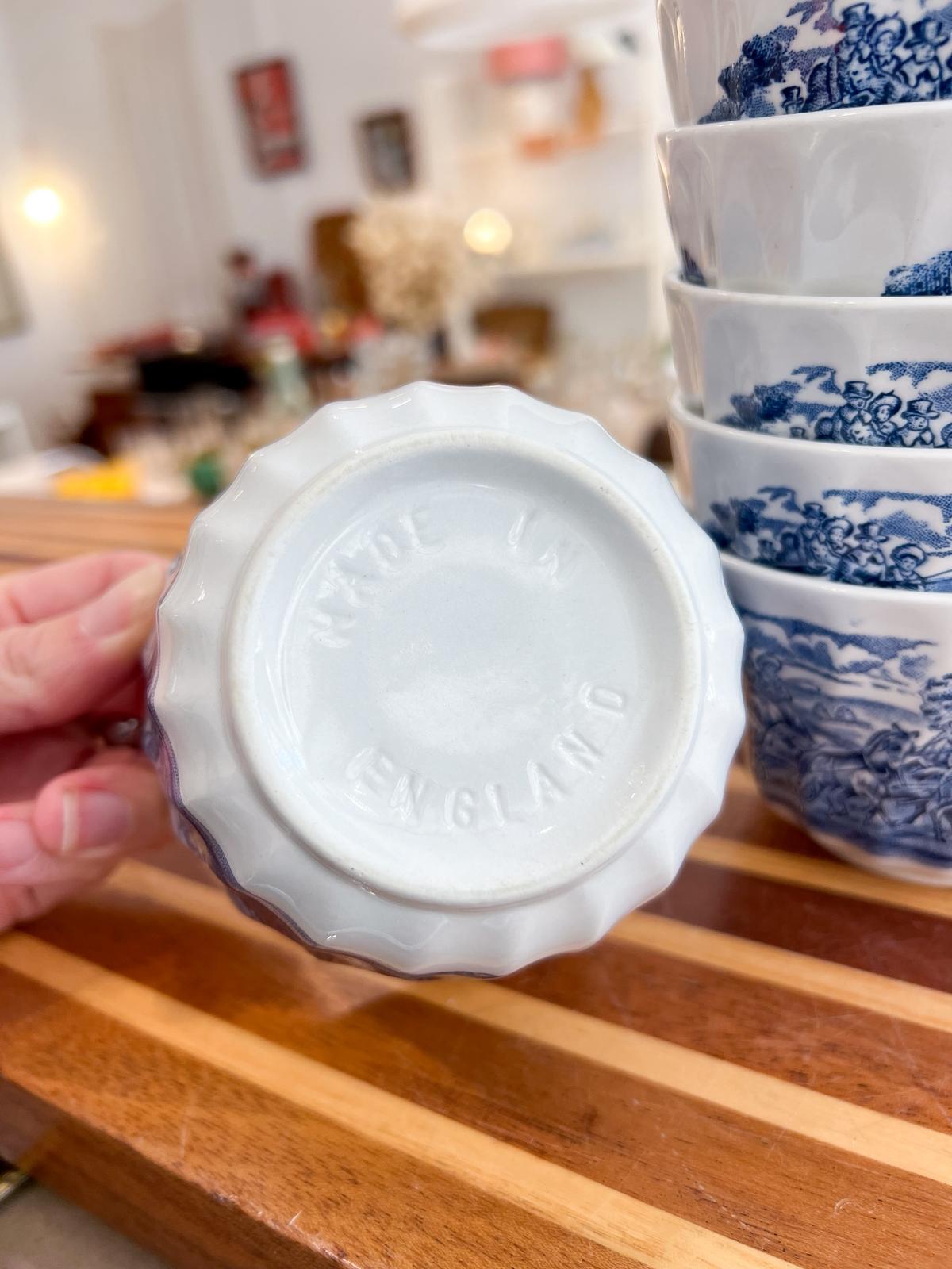 6 coupelles porcelaine anglaise – Image 5