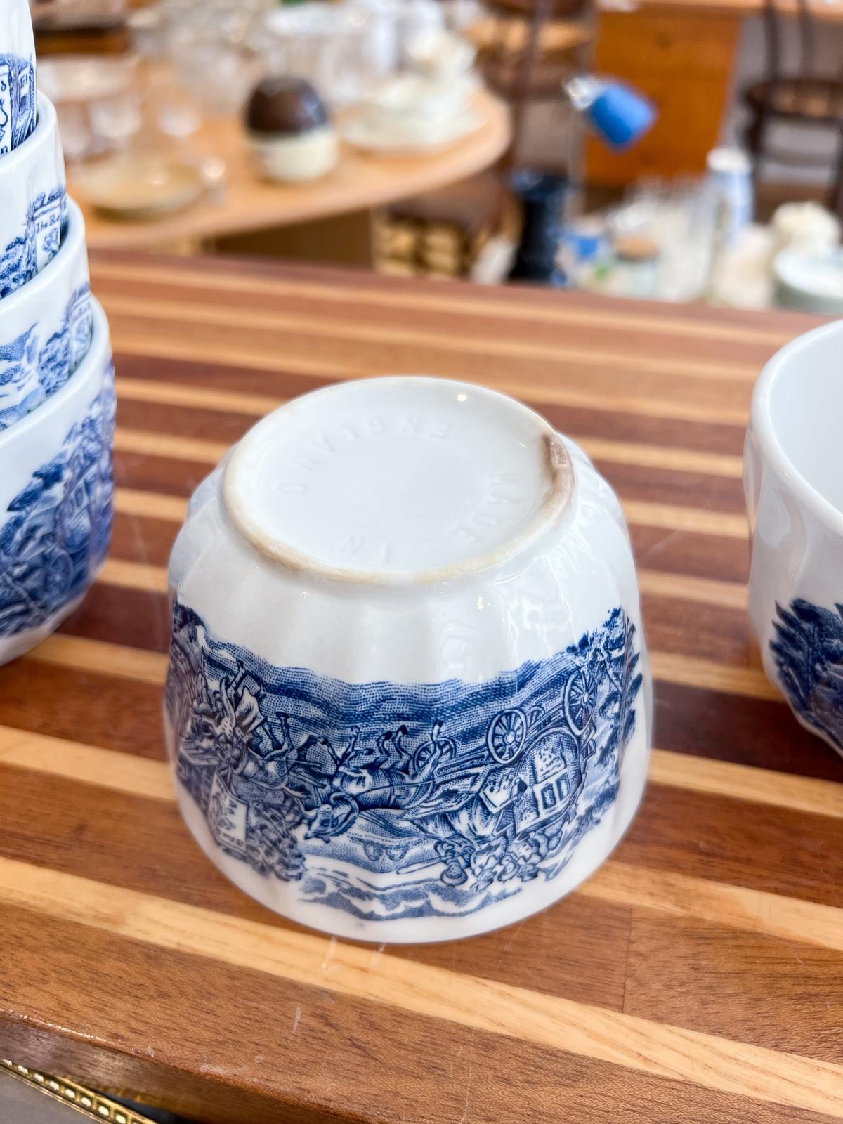 6 coupelles porcelaine anglaise – Image 6