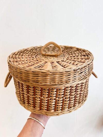 Boîte de rangement en osier