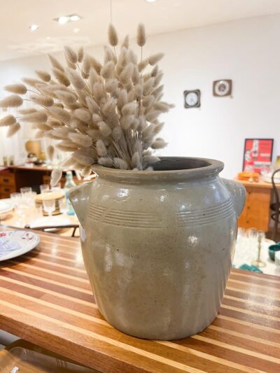 Pot à graisse ancien en grès