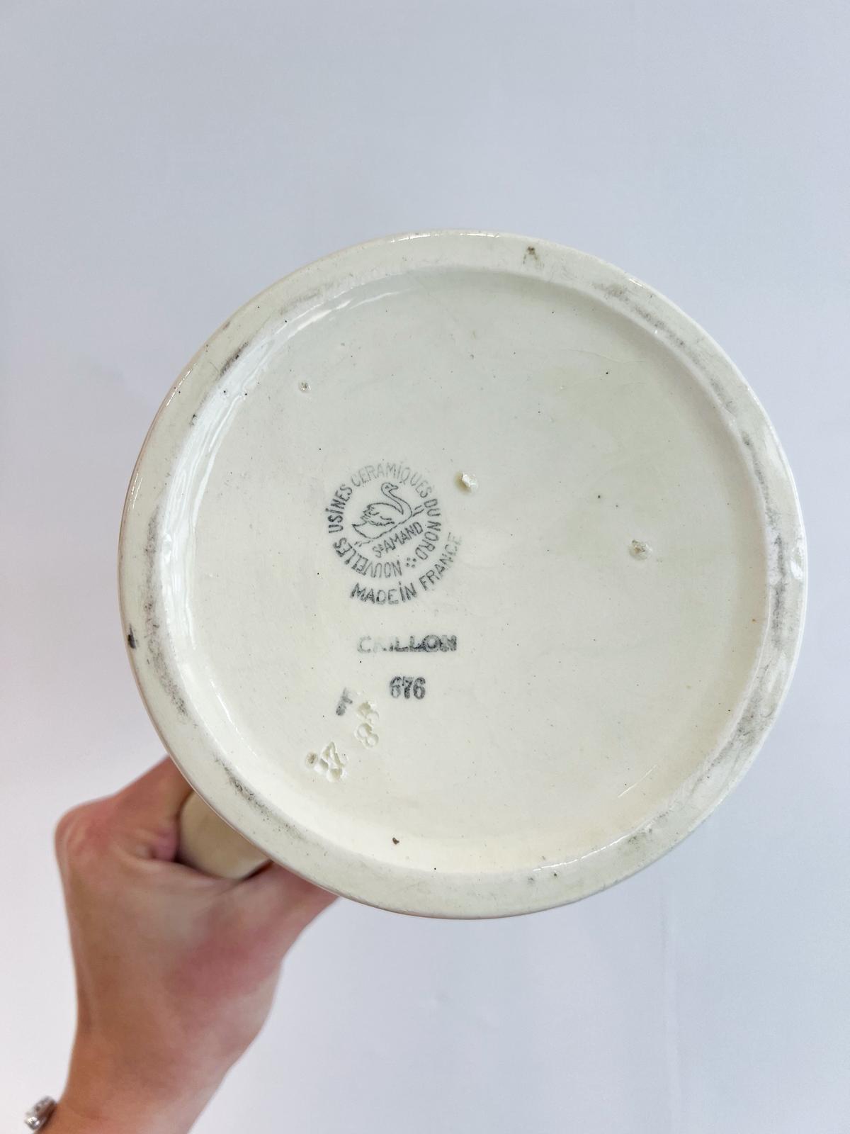 Broc ancien faïence St Amand années 30/40 – Image 4