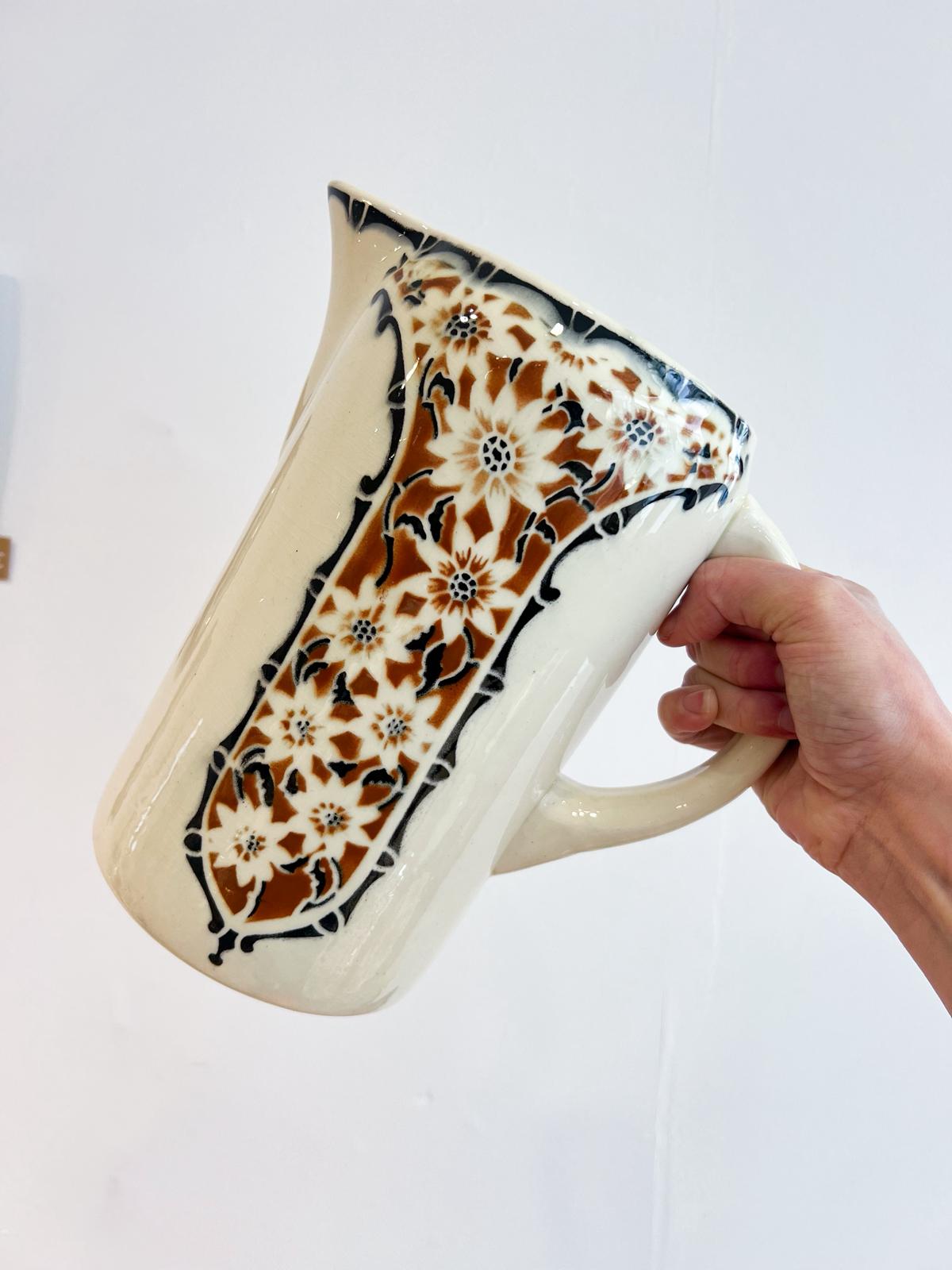 Broc ancien faïence St Amand années 30/40 – Image 6