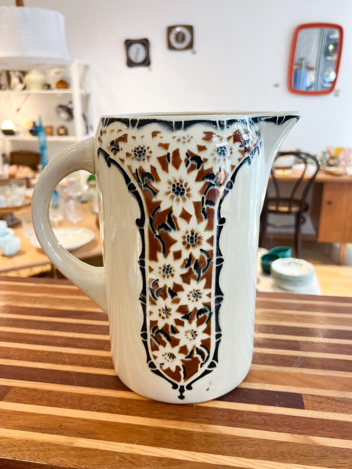 Broc ancien faïence St Amand années 30/40 – Image 7