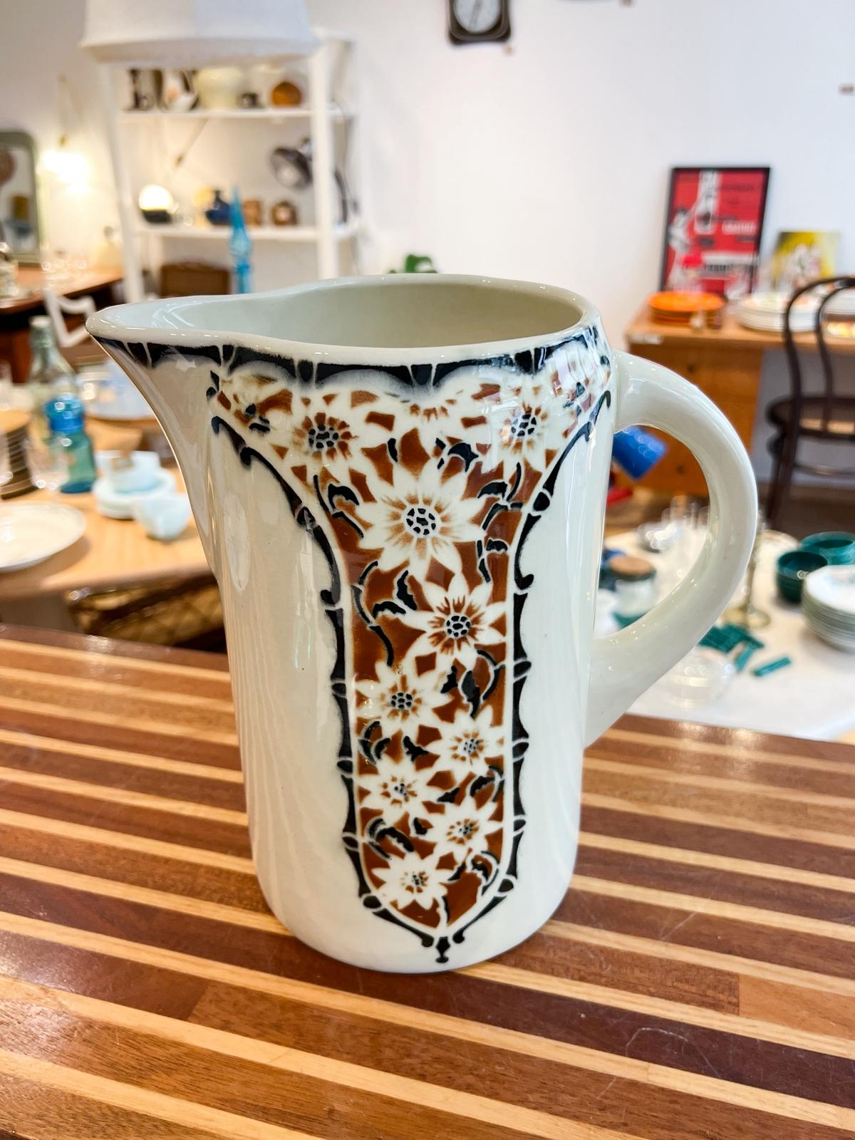 Broc ancien faïence St Amand années 30/40 – Image 8