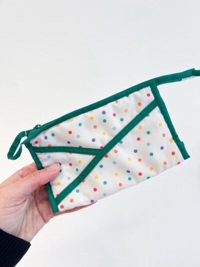 Pochette vintage à pois